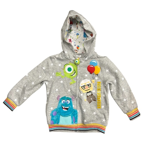 Disney Pixar Licensed Monsters Inc & Up Boys Character Zipper‎ Jacket 6 - Picture 1 of 8